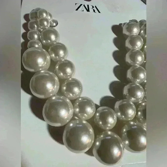 🔥🔥zara Double chain pearl chain - Picture 4 of 6